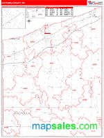 Ashtabula County, OH Wall Map Zip Code
