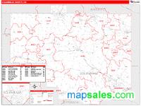 Columbiana County, OH Wall Map Zip Code