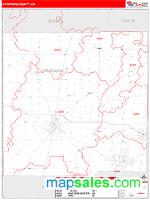 Crawford County, OH Wall Map Zip Code