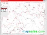 Harrison County, OH Wall Map Zip Code