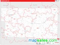 Holmes County, OH Wall Map Zip Code