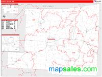 Knox County, OH Wall Map Zip Code