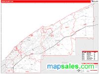 Lake County, OH Wall Map Zip Code