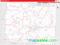 Licking County, OH Wall Map Zip Code