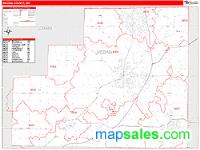 Medina County, OH Wall Map Zip Code