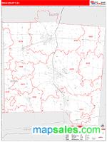 Miami County, OH Wall Map Zip Code
