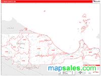 Ottawa County, OH Wall Map Zip Code