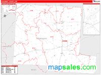 Pickaway County, OH Wall Map Zip Code