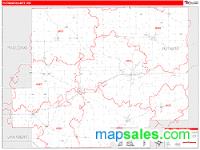 Putnam County, OH Wall Map Zip Code