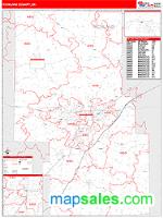 Richland County, OH Wall Map Zip Code