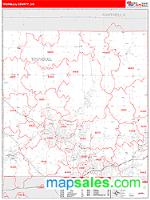 Trumbull County, OH Wall Map Zip Code