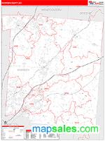 Warren County, OH Wall Map Zip Code
