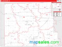 Williams County, OH Wall Map Zip Code