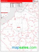 Wood County, OH Wall Map Zip Code