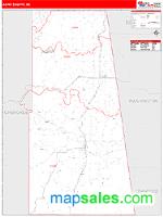 Adair County, OK Wall Map Zip Code