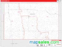 Beaver County, OK Wall Map Zip Code