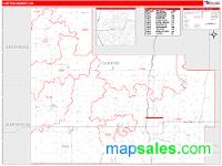 Carter County, OK Wall Map Zip Code