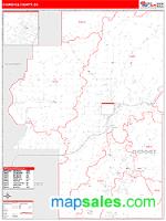 Cherokee County, OK Wall Map