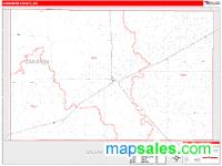 Cimarron County, OK Wall Map Zip Code