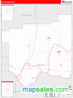 Cotton County, OK Wall Map Zip Code