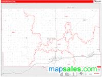 Custer County, OK Wall Map Zip Code