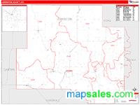 Johnston County, OK Wall Map Zip Code