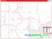 Kay County, OK Wall Map Zip Code