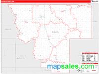 Kiowa County, OK Wall Map