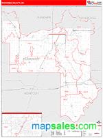 Muskogee County, OK Wall Map