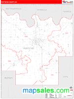 Pontotoc County, OK Wall Map