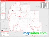 Tillman County, OK Wall Map Zip Code