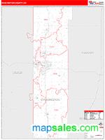 Washington County, OK Wall Map Zip Code