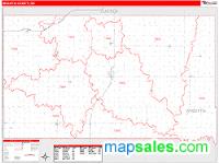 Washita County, OK Wall Map Zip Code