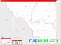 Woods County, OK Wall Map Zip Code