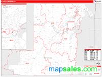 Benton County, OR Wall Map Zip Code