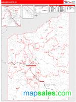 Jackson County, OR Wall Map Zip Code