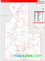 Klamath County, OR Wall Map