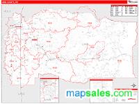 Linn County, OR Wall Map Zip Code