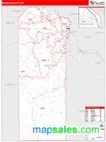 Malheur County, OR Wall Map Zip Code