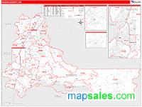 Marion County, OR Wall Map Zip Code