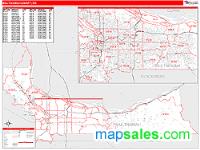 Multnomah County, OR Wall Map