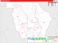 Wallowa County, OR Wall Map Zip Code