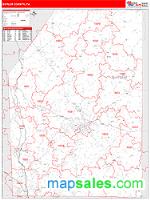 Butler County, PA Wall Map Zip Code