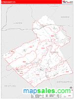 Carbon County, PA Wall Map