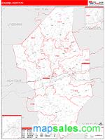 Columbia County, PA Wall Map Zip Code