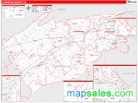 Cumberland County, PA Wall Map Zip Code