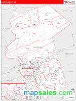 Dauphin County, PA Wall Map Zip Code