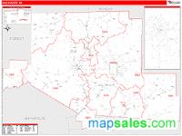 Elk County, PA Wall Map Zip Code