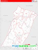 Fulton County, PA Wall Map Zip Code