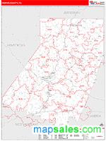 Indiana County, PA Wall Map